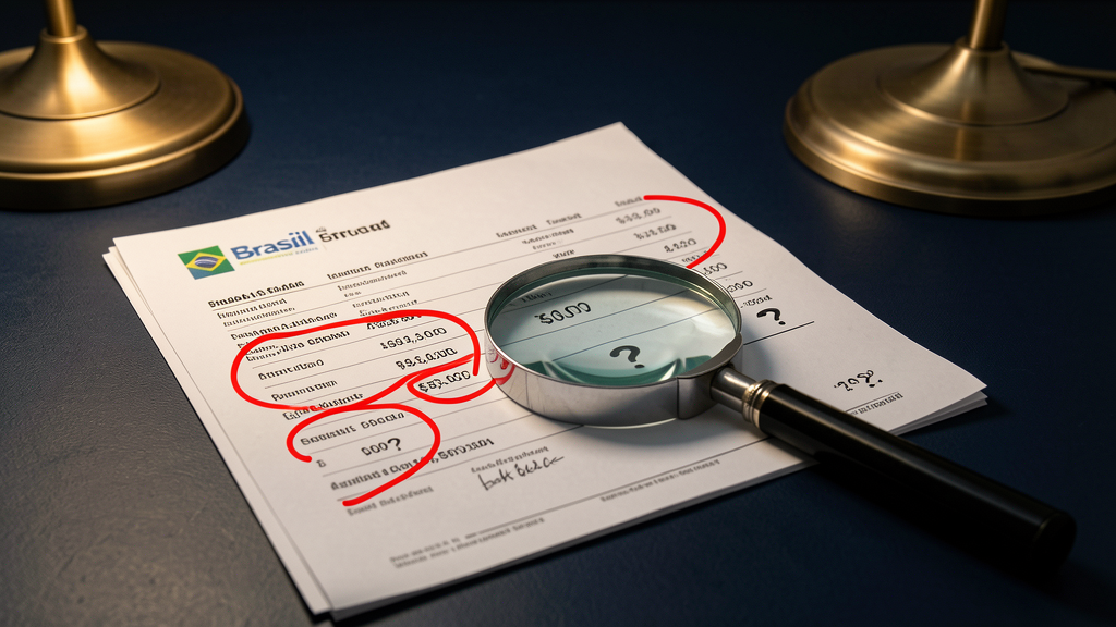 Extrato bancário com tarifas questionáveis