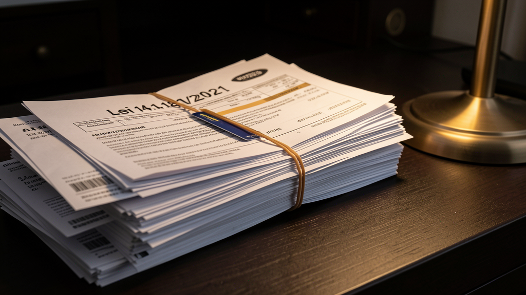 Documentos e contratos sobre uma mesa — análise de superendividamento